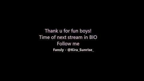 kira_sunrise free recording from 