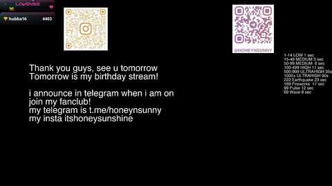 honey_sunshine free recording from 2025-08-21 14:51:00