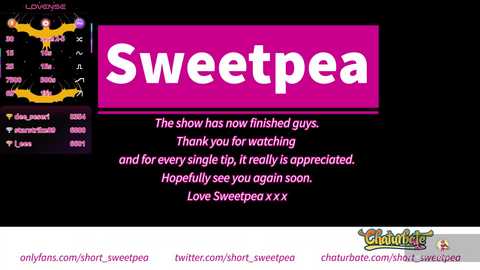 short_sweetpea free recording from 