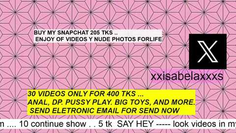 xxisabelaxxx free recording from 2025-11-17 22:58:00