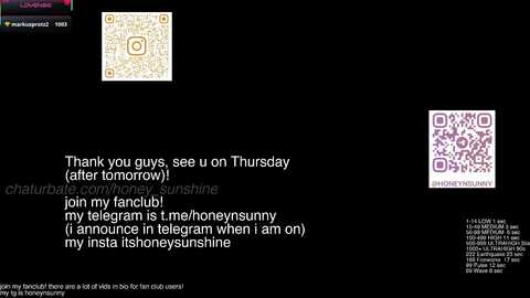 honey_sunshine free recording from 2026-01-06 15:28:00