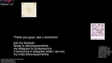honey_sunshine free recording from 